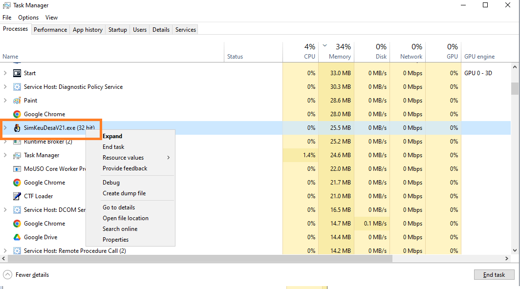 You are currently viewing Menutup Paksa Aplikasi SISKEUDES